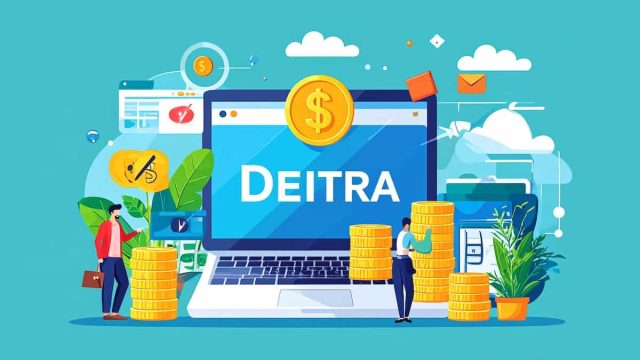 デイトラと書かれているディスプレイ